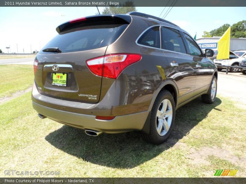 Sahara Bronze Metallic / Beige 2011 Hyundai Veracruz Limited