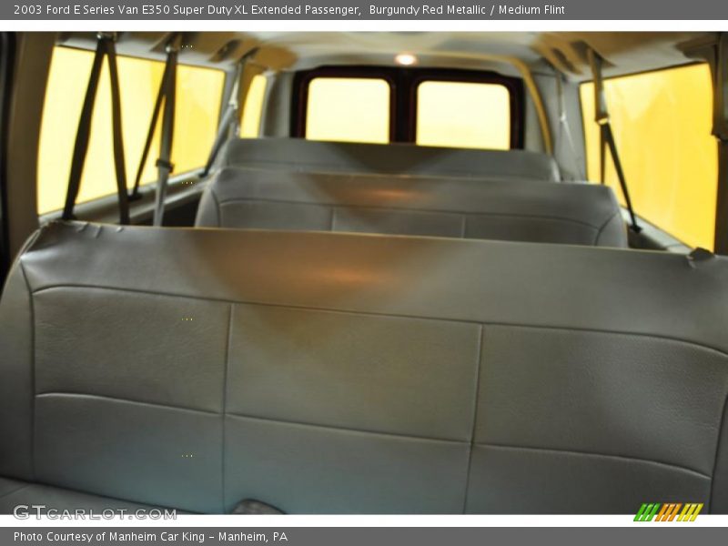 Burgundy Red Metallic / Medium Flint 2003 Ford E Series Van E350 Super Duty XL Extended Passenger