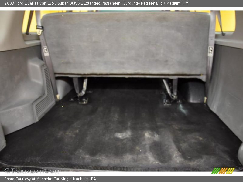 Burgundy Red Metallic / Medium Flint 2003 Ford E Series Van E350 Super Duty XL Extended Passenger