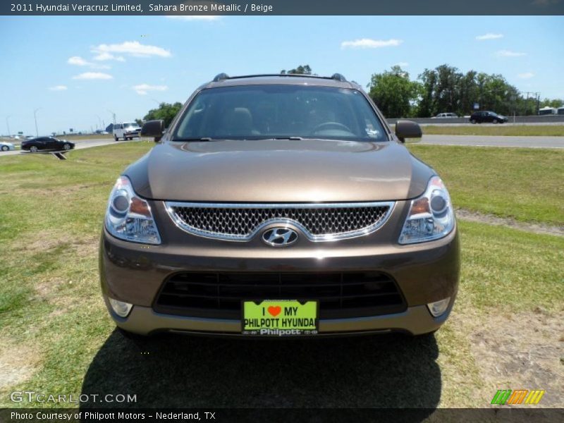 Sahara Bronze Metallic / Beige 2011 Hyundai Veracruz Limited