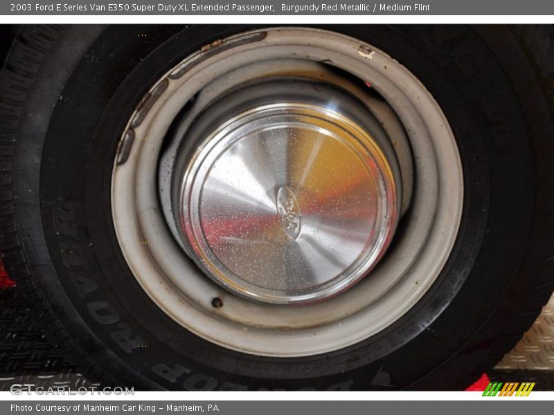 Burgundy Red Metallic / Medium Flint 2003 Ford E Series Van E350 Super Duty XL Extended Passenger