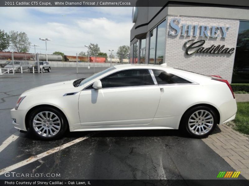 White Diamond Tricoat / Cashmere/Cocoa 2011 Cadillac CTS Coupe