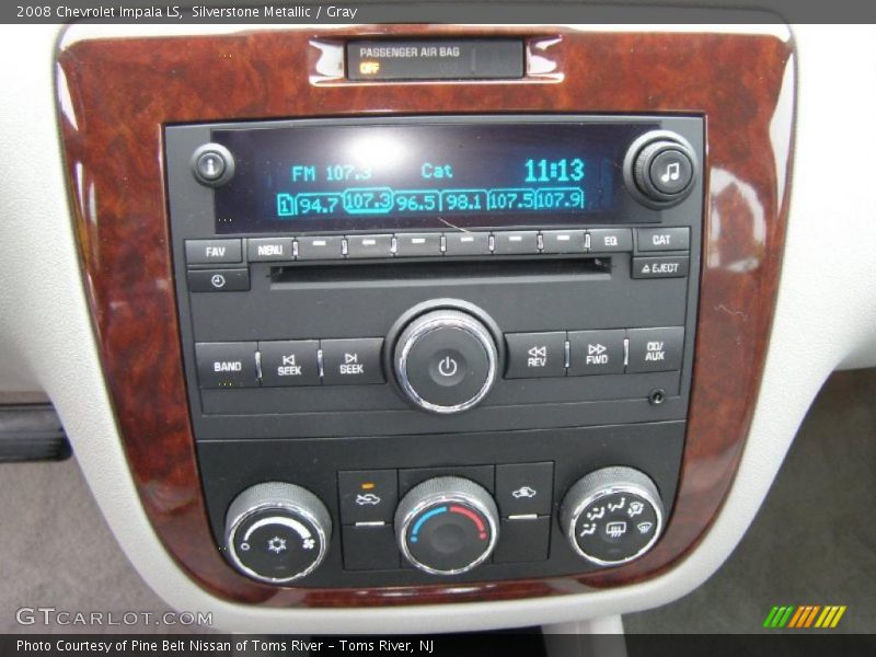 Silverstone Metallic / Gray 2008 Chevrolet Impala LS