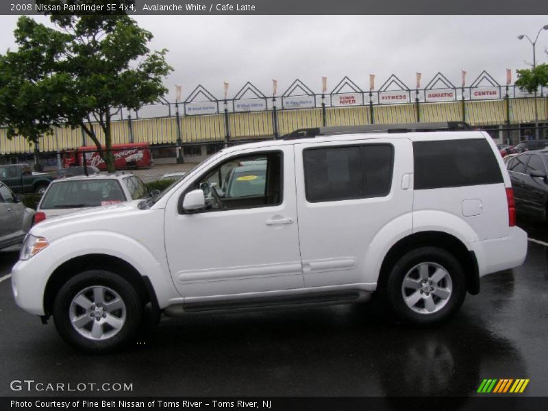 Avalanche White / Cafe Latte 2008 Nissan Pathfinder SE 4x4