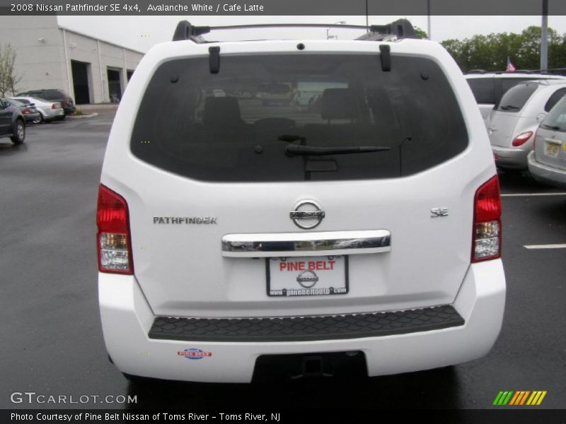 Avalanche White / Cafe Latte 2008 Nissan Pathfinder SE 4x4