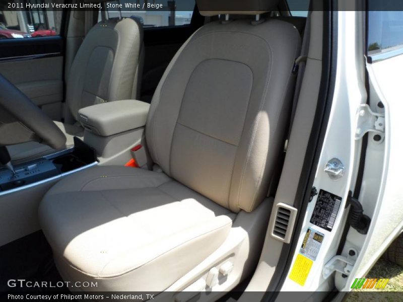 Stone White / Beige 2011 Hyundai Veracruz Limited