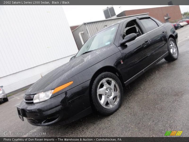 Black / Black 2002 Saturn L Series L300 Sedan