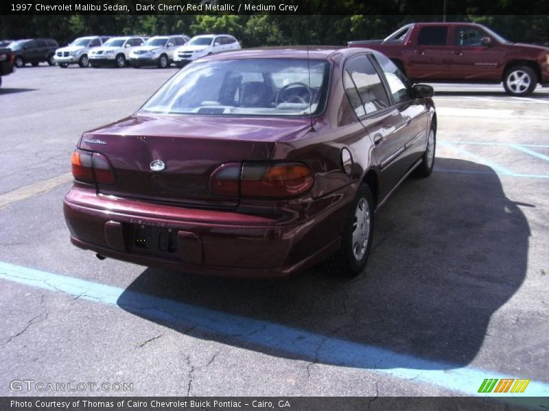 Dark Cherry Red Metallic / Medium Grey 1997 Chevrolet Malibu Sedan