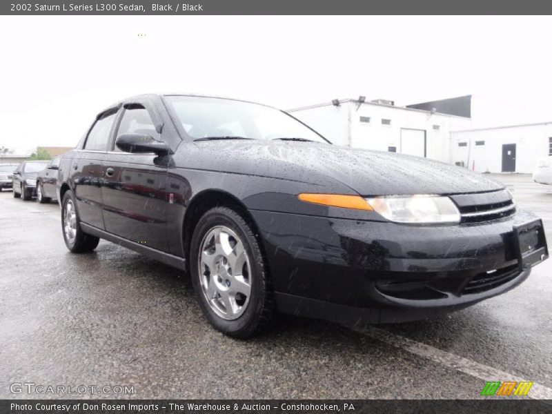 Black / Black 2002 Saturn L Series L300 Sedan