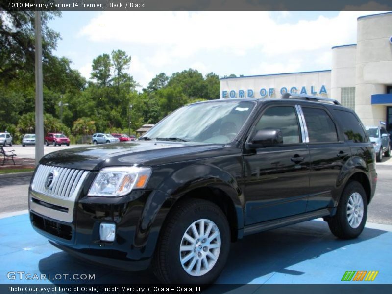 Black / Black 2010 Mercury Mariner I4 Premier