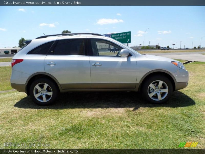 Ultra Silver / Beige 2011 Hyundai Veracruz Limited