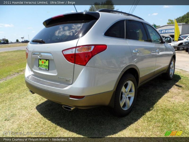 Ultra Silver / Beige 2011 Hyundai Veracruz Limited