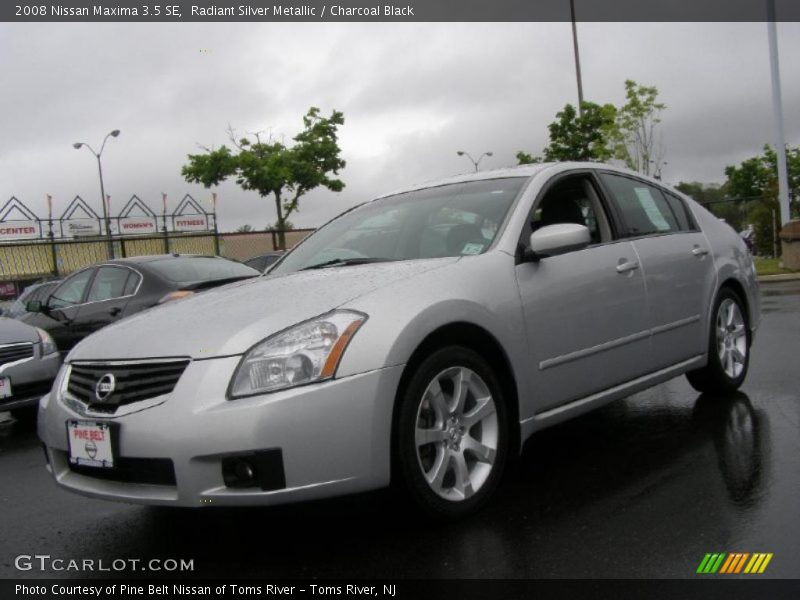 Radiant Silver Metallic / Charcoal Black 2008 Nissan Maxima 3.5 SE