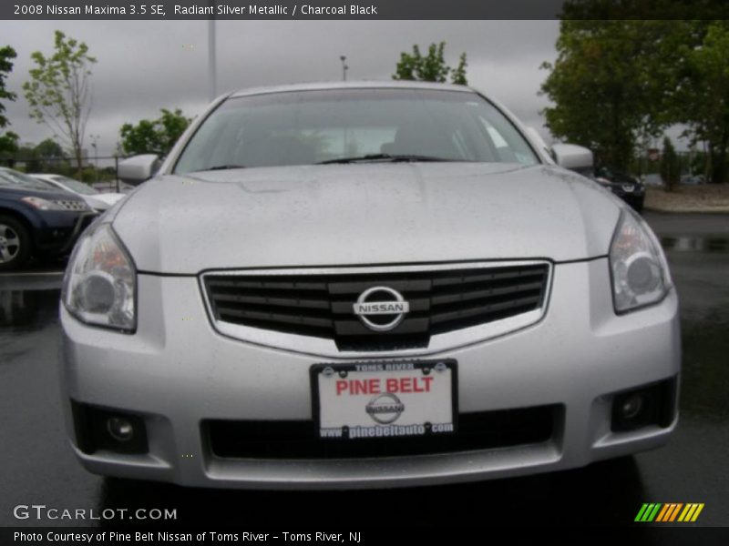Radiant Silver Metallic / Charcoal Black 2008 Nissan Maxima 3.5 SE