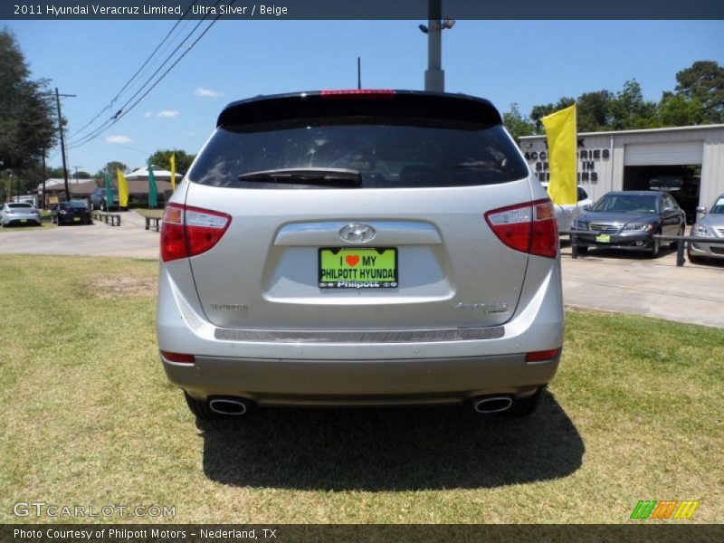 Ultra Silver / Beige 2011 Hyundai Veracruz Limited