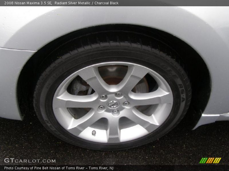 Radiant Silver Metallic / Charcoal Black 2008 Nissan Maxima 3.5 SE