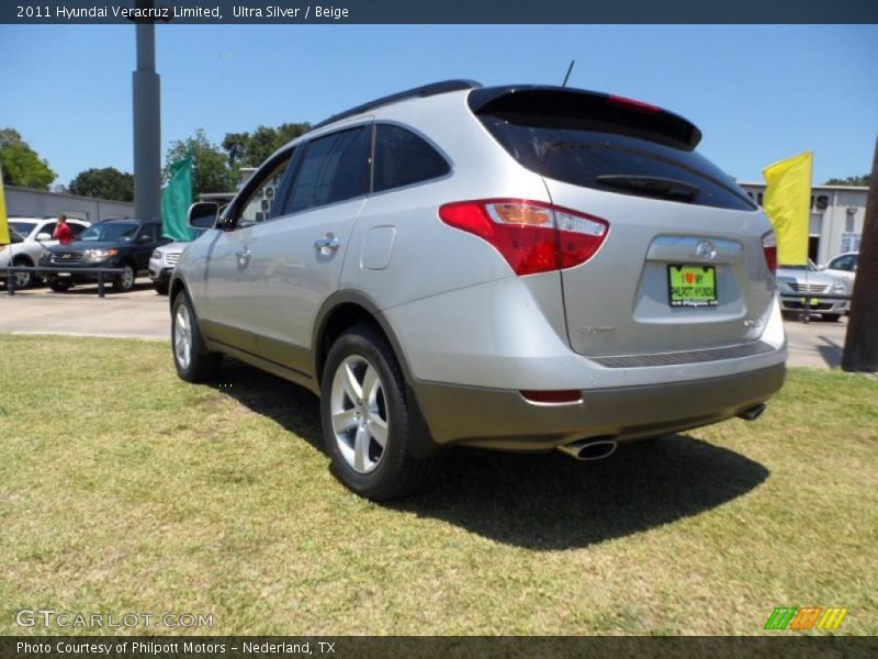 Ultra Silver / Beige 2011 Hyundai Veracruz Limited
