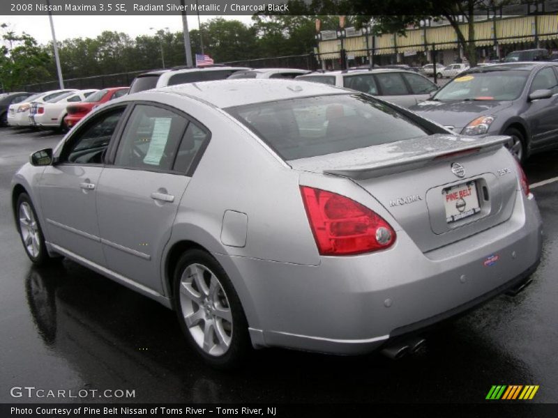 Radiant Silver Metallic / Charcoal Black 2008 Nissan Maxima 3.5 SE