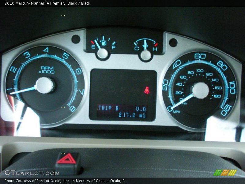 Black / Black 2010 Mercury Mariner I4 Premier