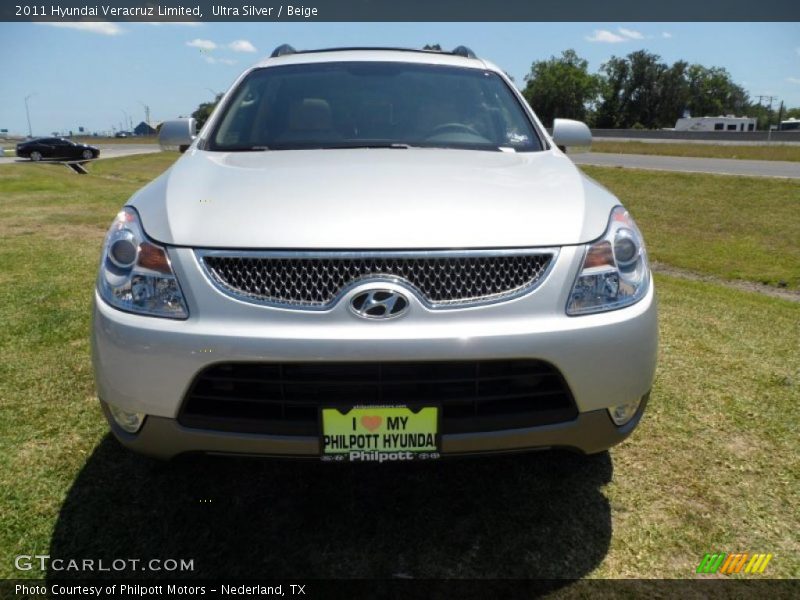 Ultra Silver / Beige 2011 Hyundai Veracruz Limited