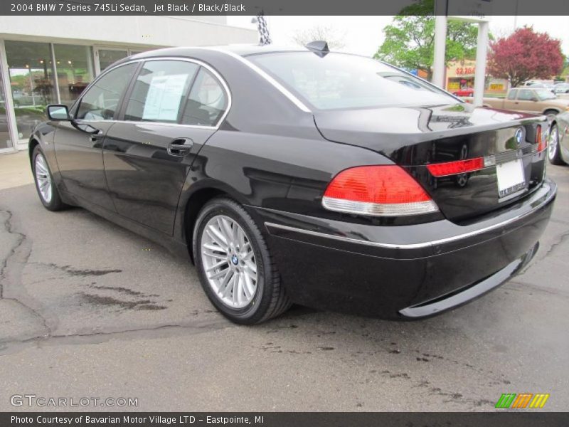 Jet Black / Black/Black 2004 BMW 7 Series 745Li Sedan