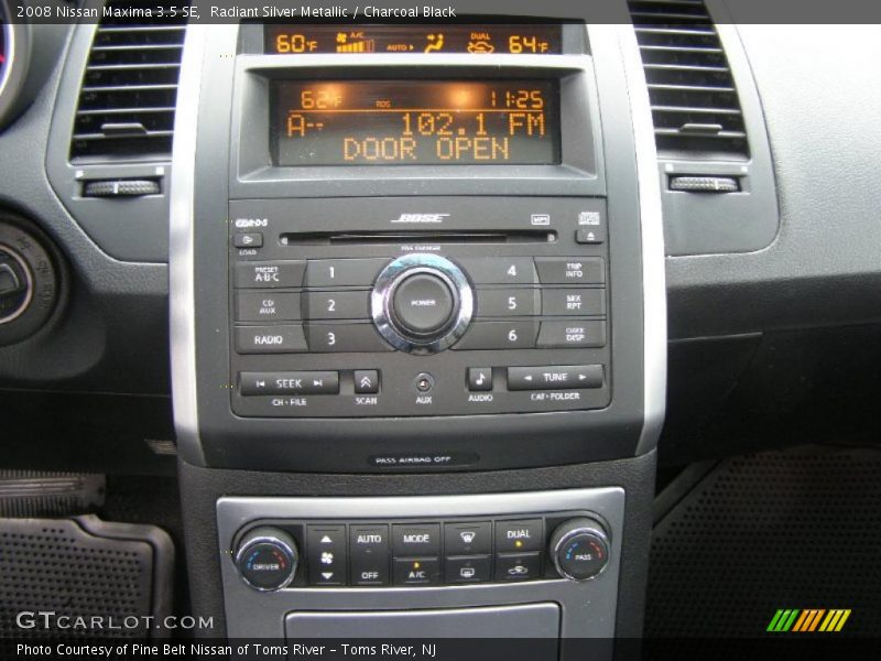 Radiant Silver Metallic / Charcoal Black 2008 Nissan Maxima 3.5 SE