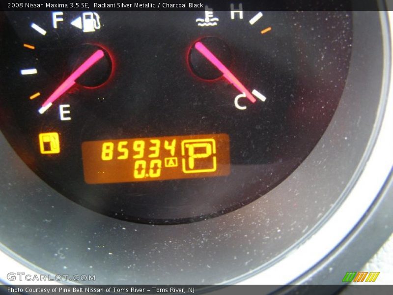 Radiant Silver Metallic / Charcoal Black 2008 Nissan Maxima 3.5 SE