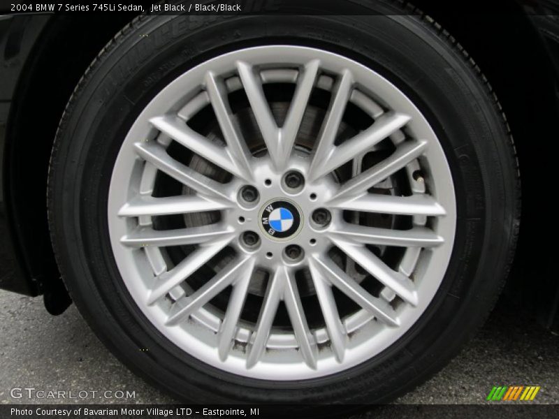 Jet Black / Black/Black 2004 BMW 7 Series 745Li Sedan