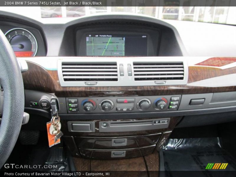 Jet Black / Black/Black 2004 BMW 7 Series 745Li Sedan