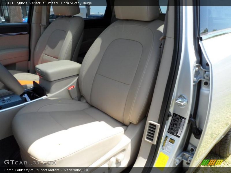 Ultra Silver / Beige 2011 Hyundai Veracruz Limited
