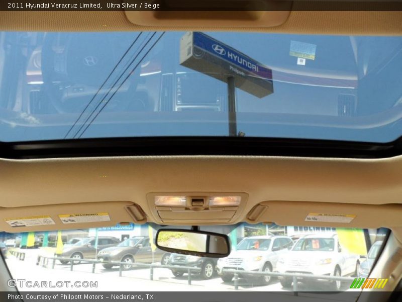 Ultra Silver / Beige 2011 Hyundai Veracruz Limited