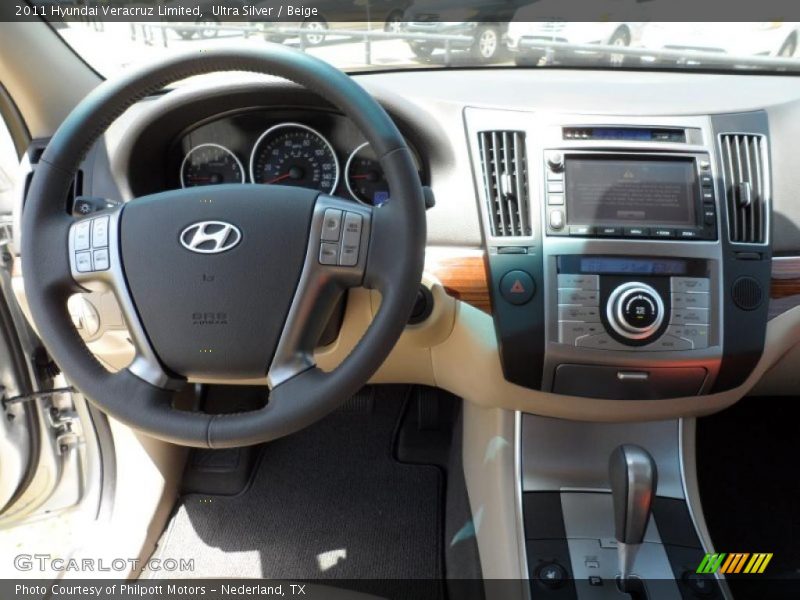 Ultra Silver / Beige 2011 Hyundai Veracruz Limited