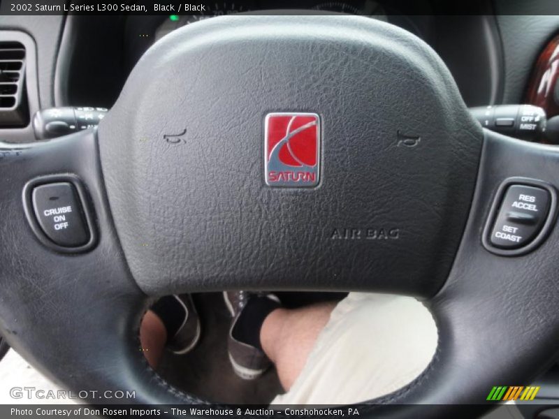 Black / Black 2002 Saturn L Series L300 Sedan