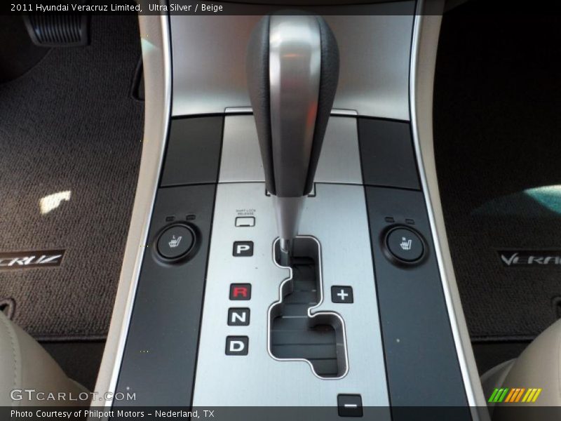  2011 Veracruz Limited 6 Speed Shiftronic Automatic Shifter