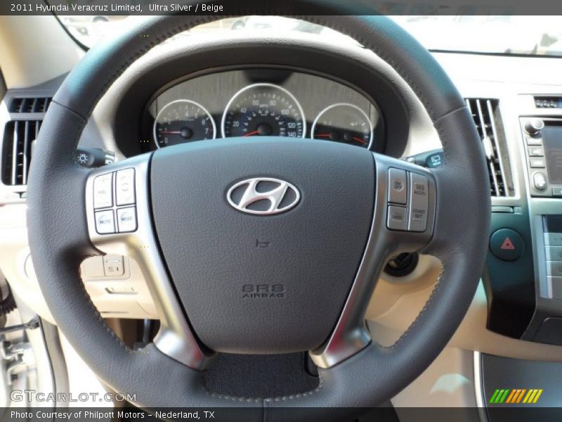  2011 Veracruz Limited Steering Wheel