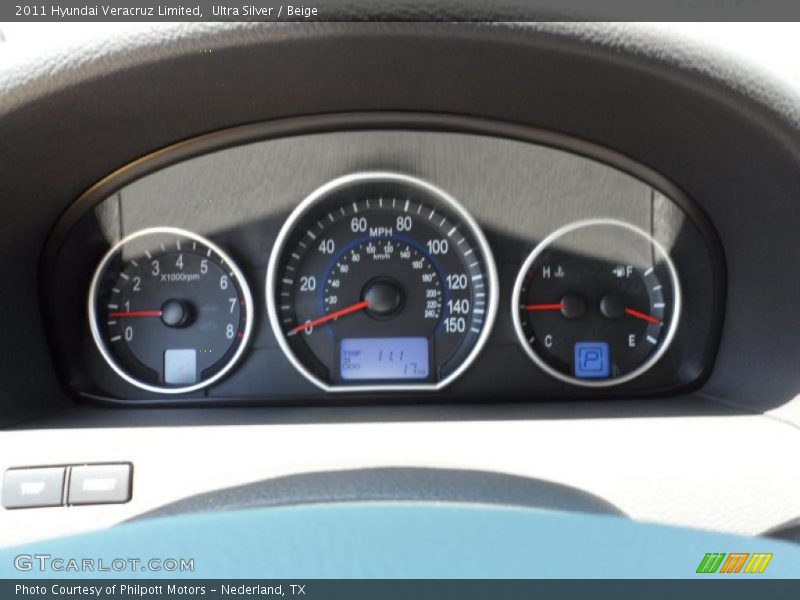 Ultra Silver / Beige 2011 Hyundai Veracruz Limited