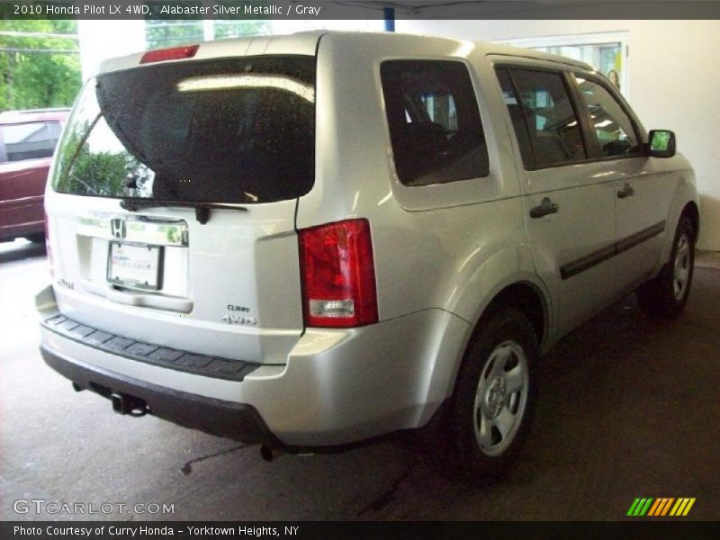 Alabaster Silver Metallic / Gray 2010 Honda Pilot LX 4WD