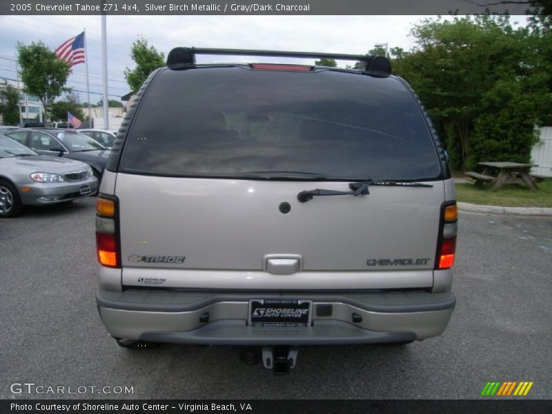 Silver Birch Metallic / Gray/Dark Charcoal 2005 Chevrolet Tahoe Z71 4x4