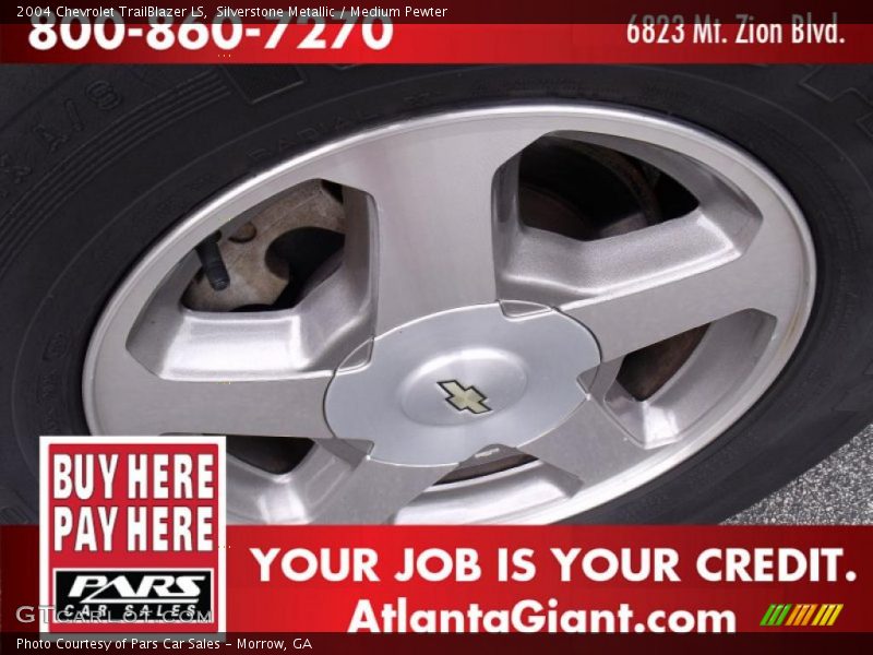 Silverstone Metallic / Medium Pewter 2004 Chevrolet TrailBlazer LS