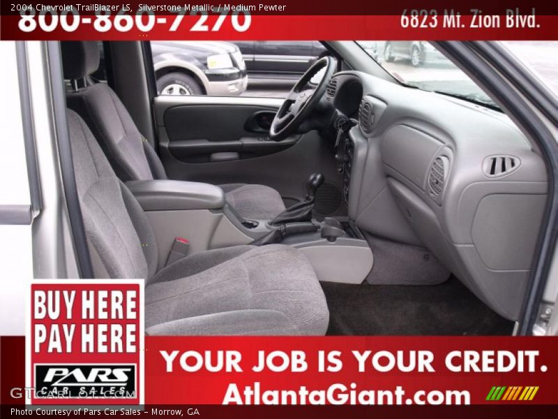 Silverstone Metallic / Medium Pewter 2004 Chevrolet TrailBlazer LS