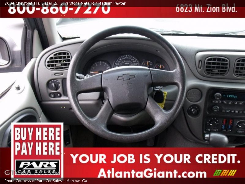 Silverstone Metallic / Medium Pewter 2004 Chevrolet TrailBlazer LS