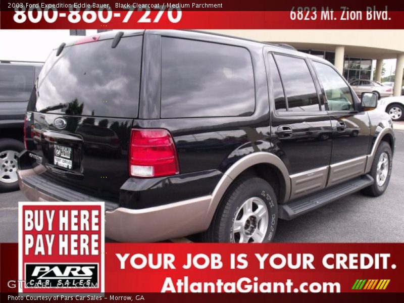 Black Clearcoat / Medium Parchment 2003 Ford Expedition Eddie Bauer