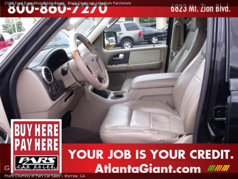 Black Clearcoat / Medium Parchment 2003 Ford Expedition Eddie Bauer
