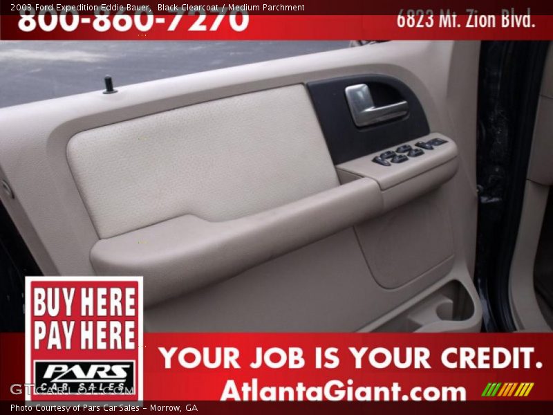 Black Clearcoat / Medium Parchment 2003 Ford Expedition Eddie Bauer