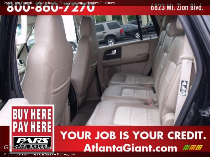 Black Clearcoat / Medium Parchment 2003 Ford Expedition Eddie Bauer