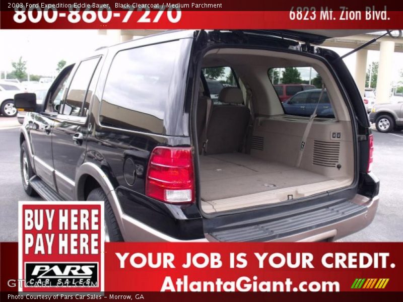 Black Clearcoat / Medium Parchment 2003 Ford Expedition Eddie Bauer