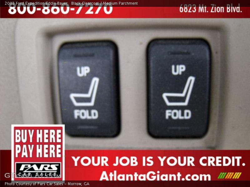 Black Clearcoat / Medium Parchment 2003 Ford Expedition Eddie Bauer