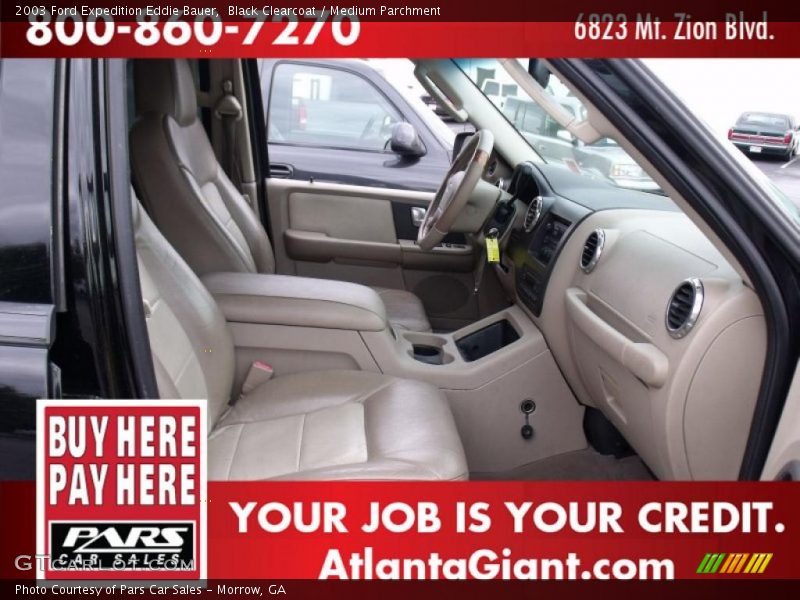 Black Clearcoat / Medium Parchment 2003 Ford Expedition Eddie Bauer