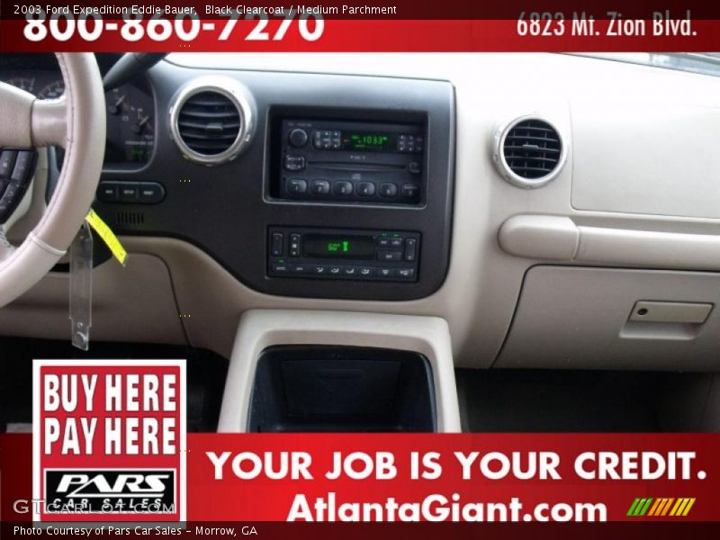 Black Clearcoat / Medium Parchment 2003 Ford Expedition Eddie Bauer