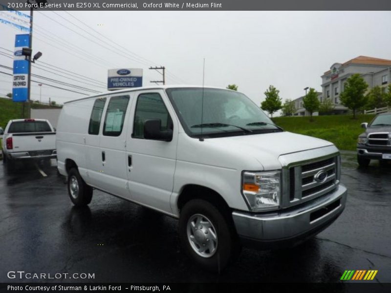 Oxford White / Medium Flint 2010 Ford E Series Van E250 XL Commericial